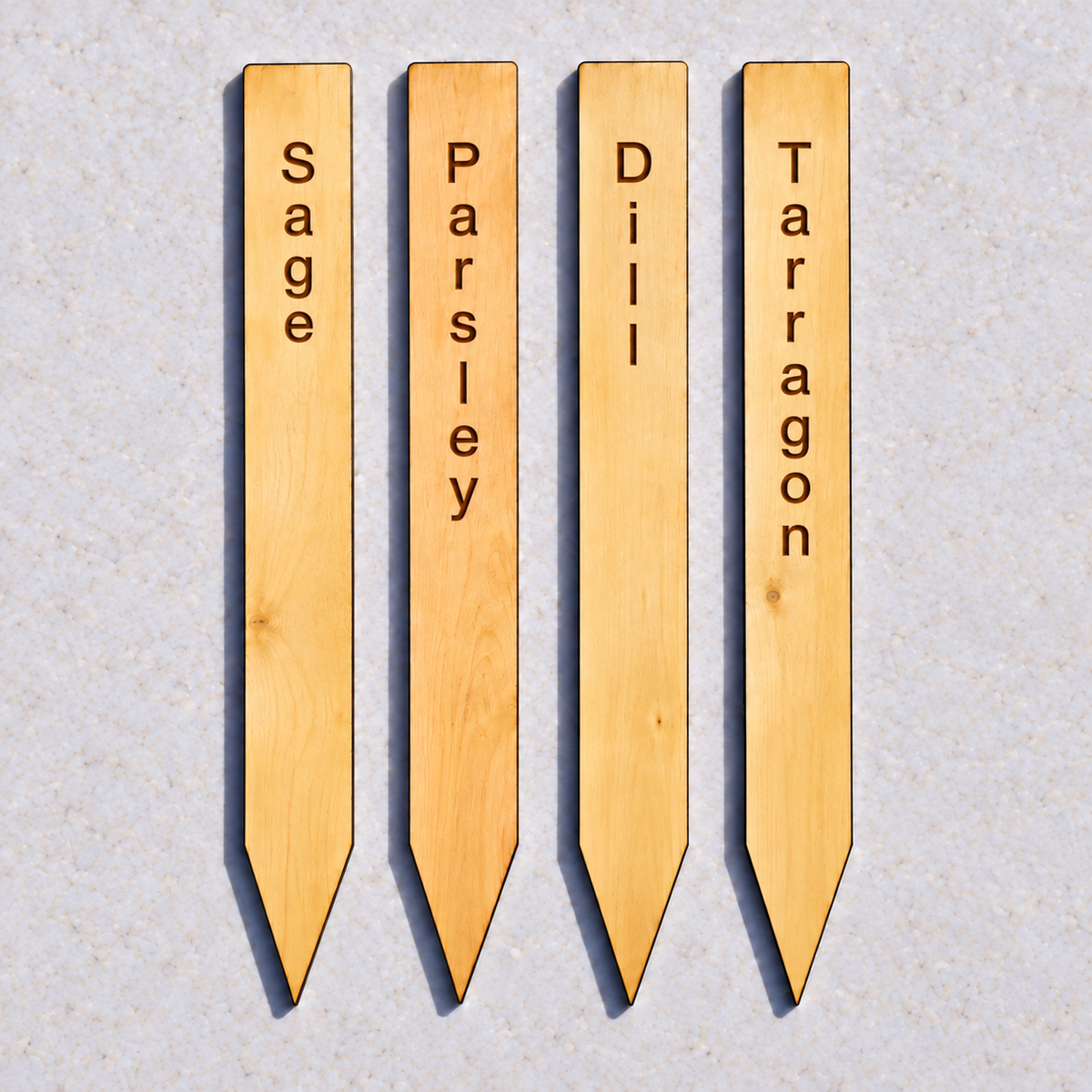 Huon Pine Garden markers