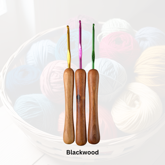 Crochet Hooks with Timber Handles