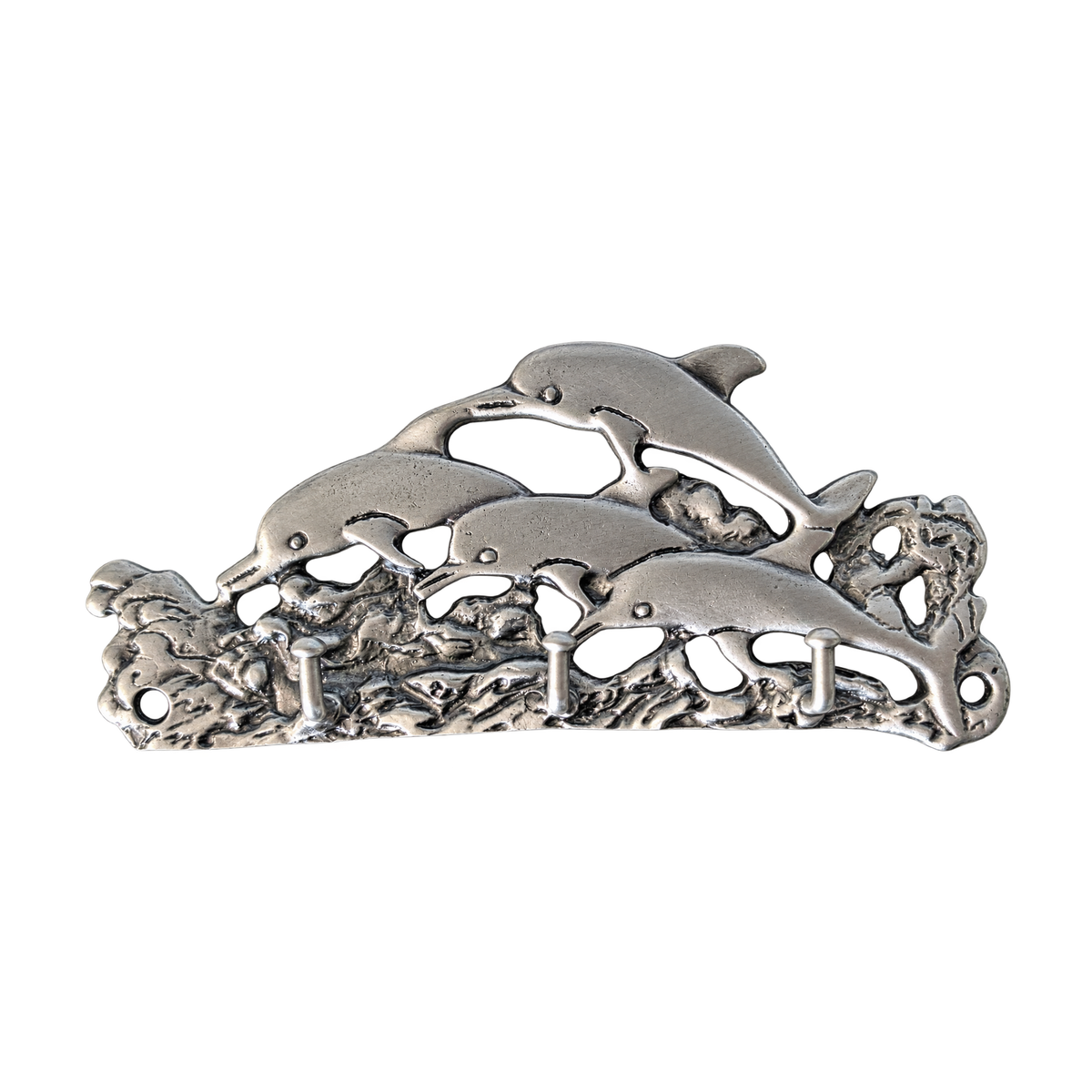 Pewter Medium Dolphin Key Hanger