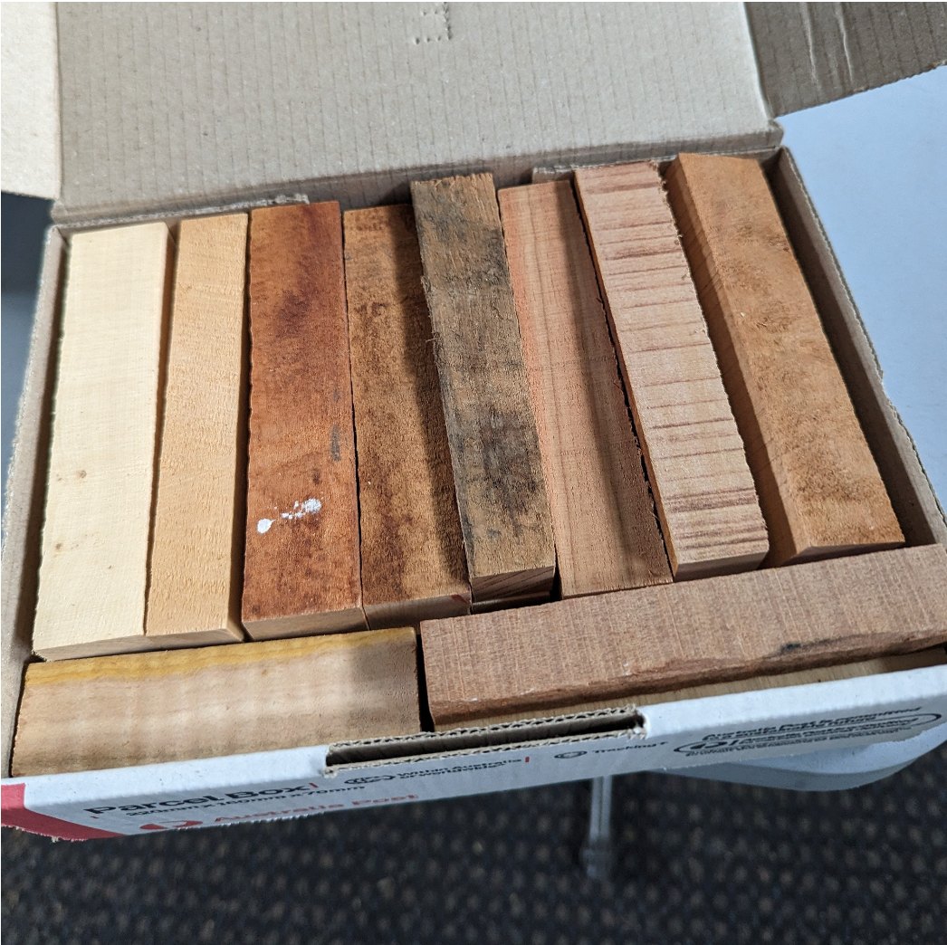 Mixed Box of Tasmanian timber blanks