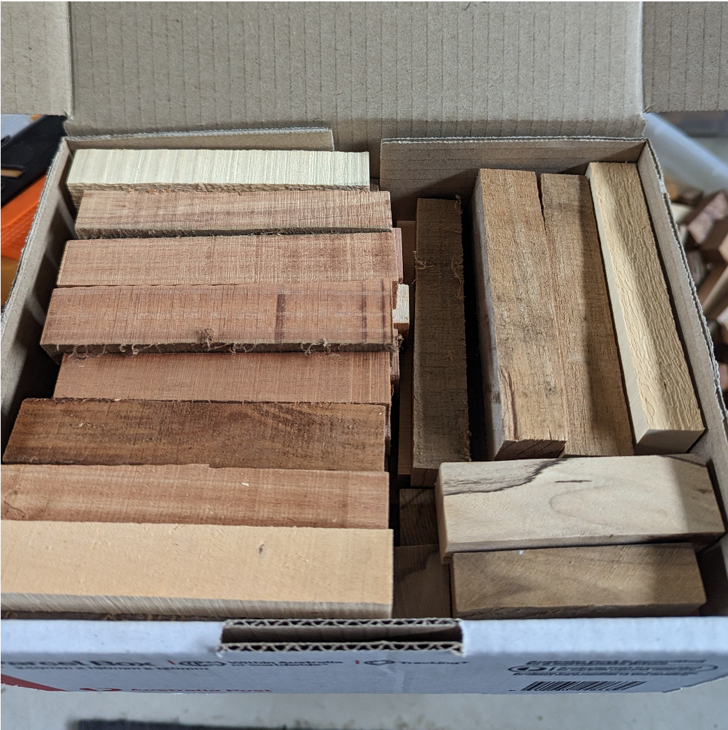 Mixed Box of Tasmanian timber blanks