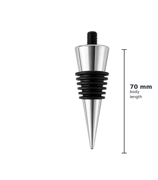 Chrome Bottle Stopper – Multiple Ring