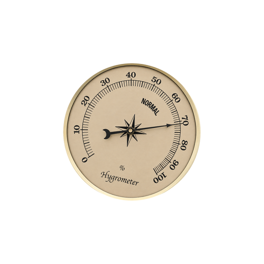 Hygrometer - Gold - 90mm