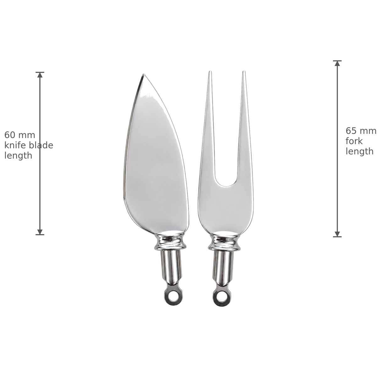 Pointed Cheese Blade & Fork Pair